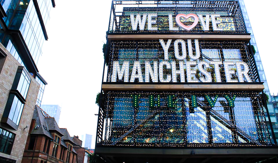 We Love You Manchester shot by Photography Fables. 